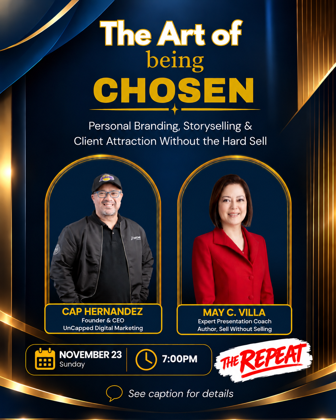 The Art of Being Chosen Masterclass - The Repeat poster